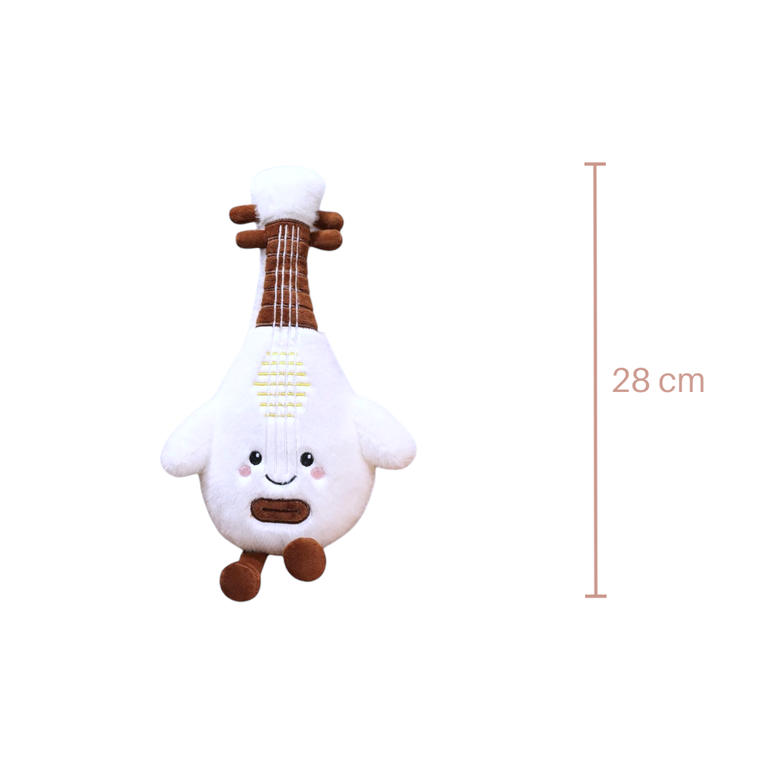 Zachte kawaii instrument knuffel luit