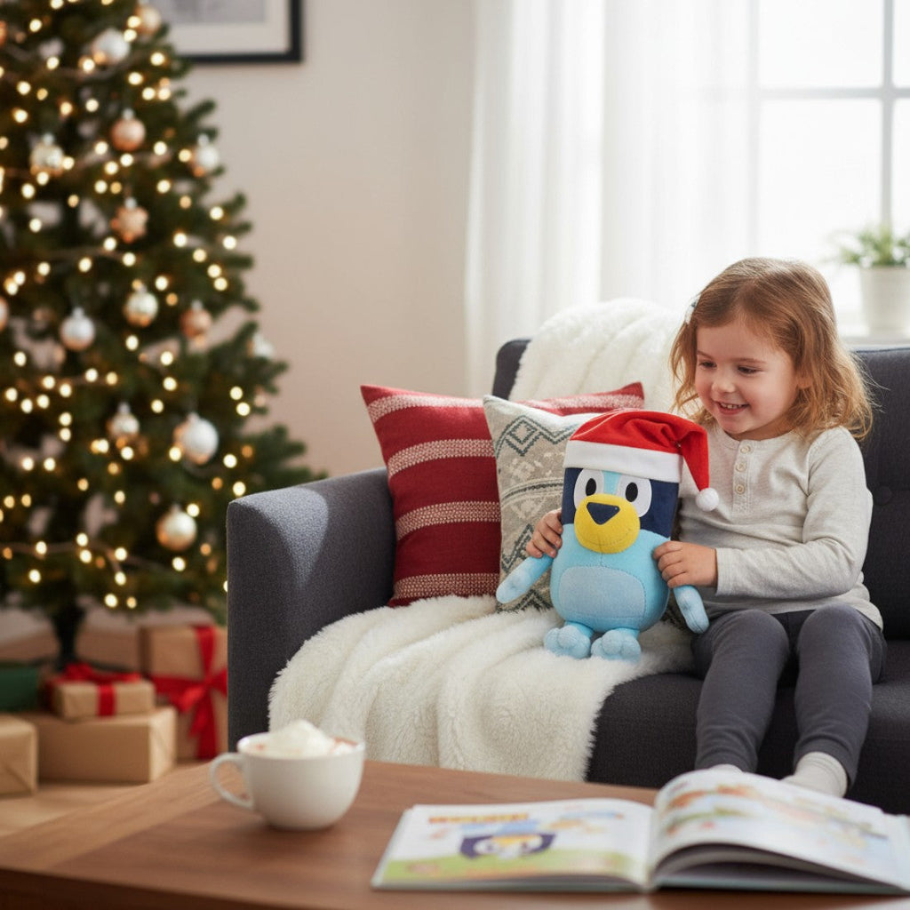 Bluey knuffel kerstversie
