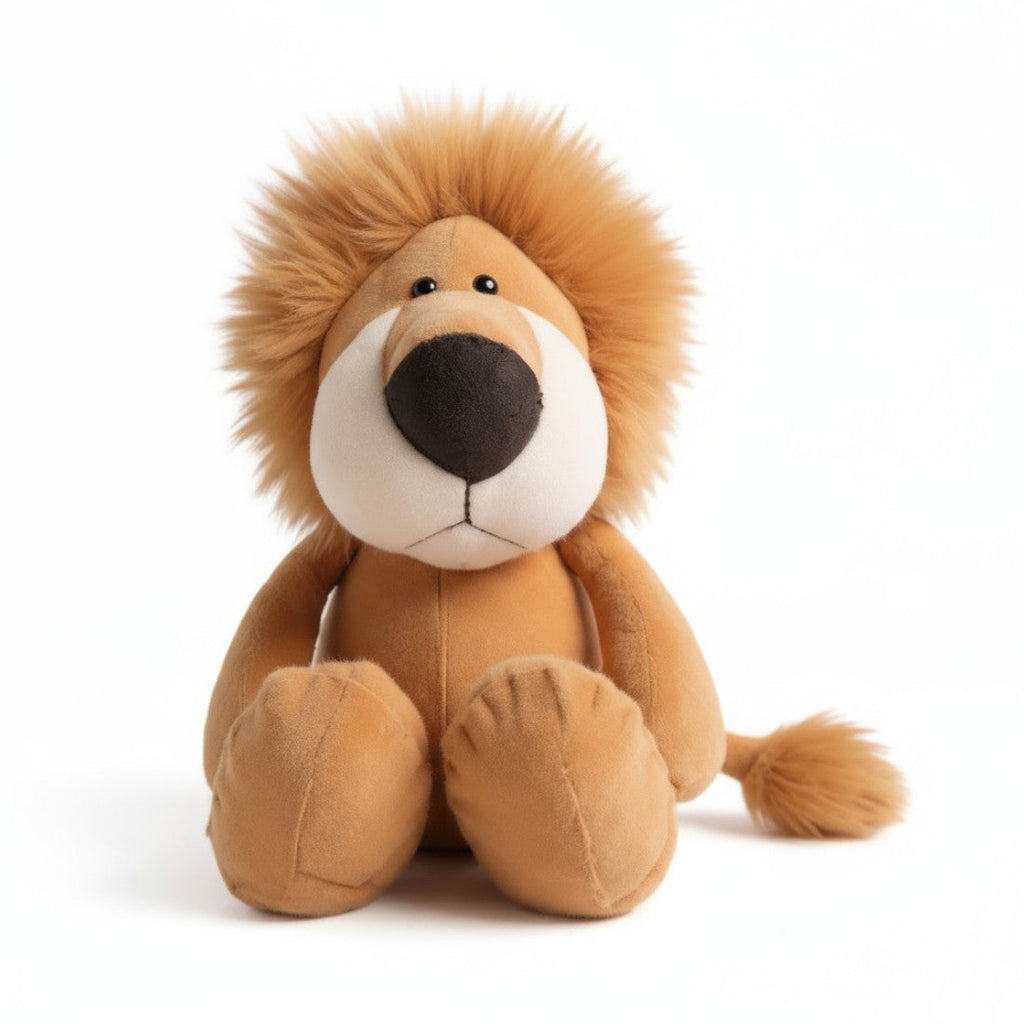 Zachte en majestueuze leeuw knuffel