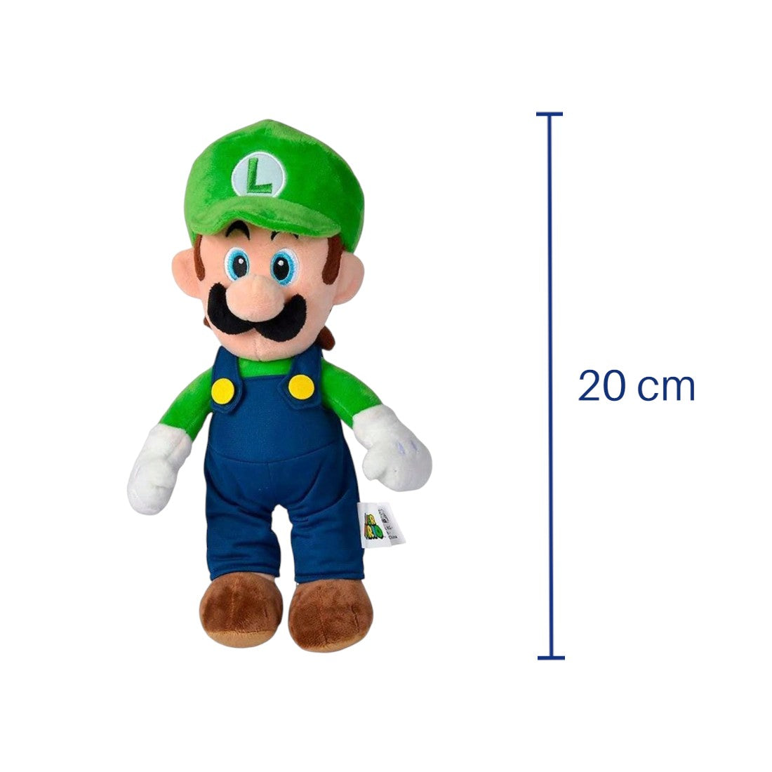 Luigi knuffel Super Mario Bros 20 cm