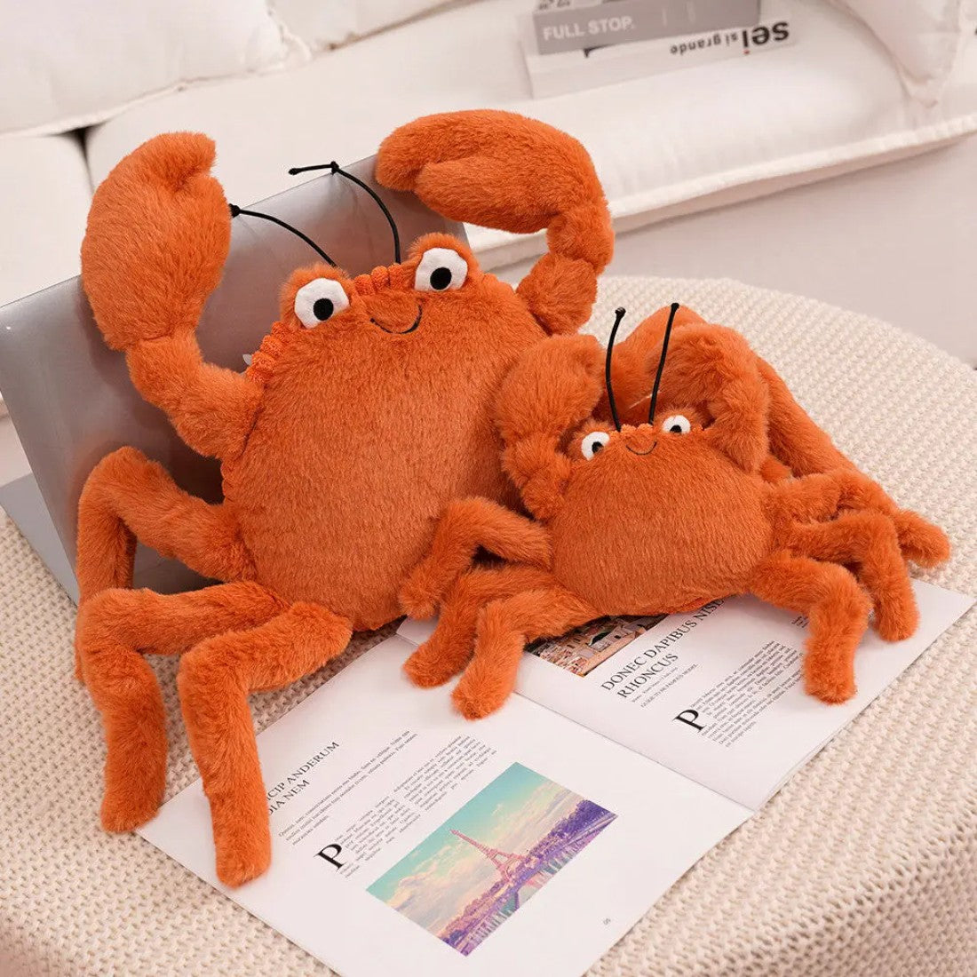 Superzachte krab knuffel