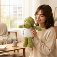 Lieve groene dinosaurus knuffel