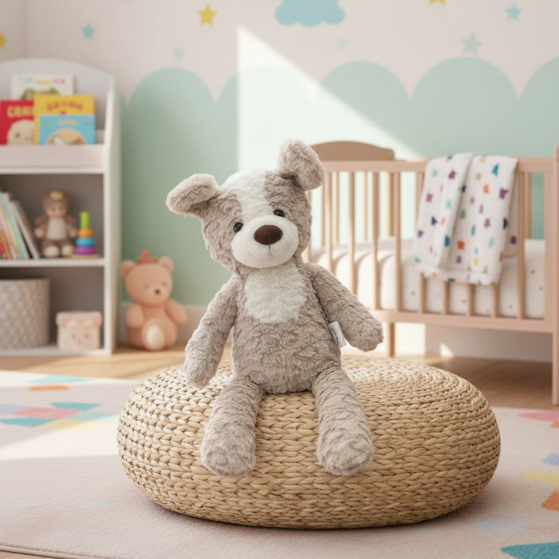 Superzachte beige hond knuffel