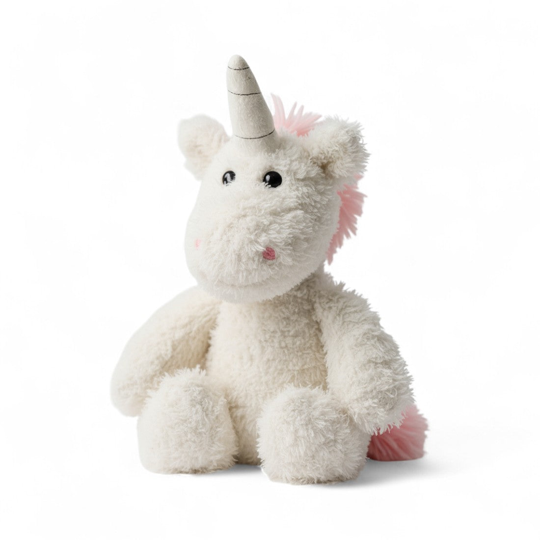 Knuffelige witte eenhoorn knuffel