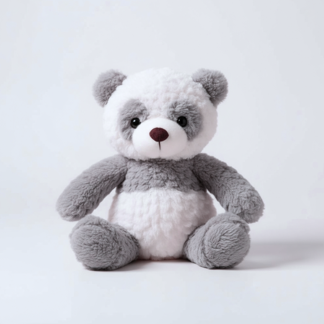 Superzachte grijze panda knuffel