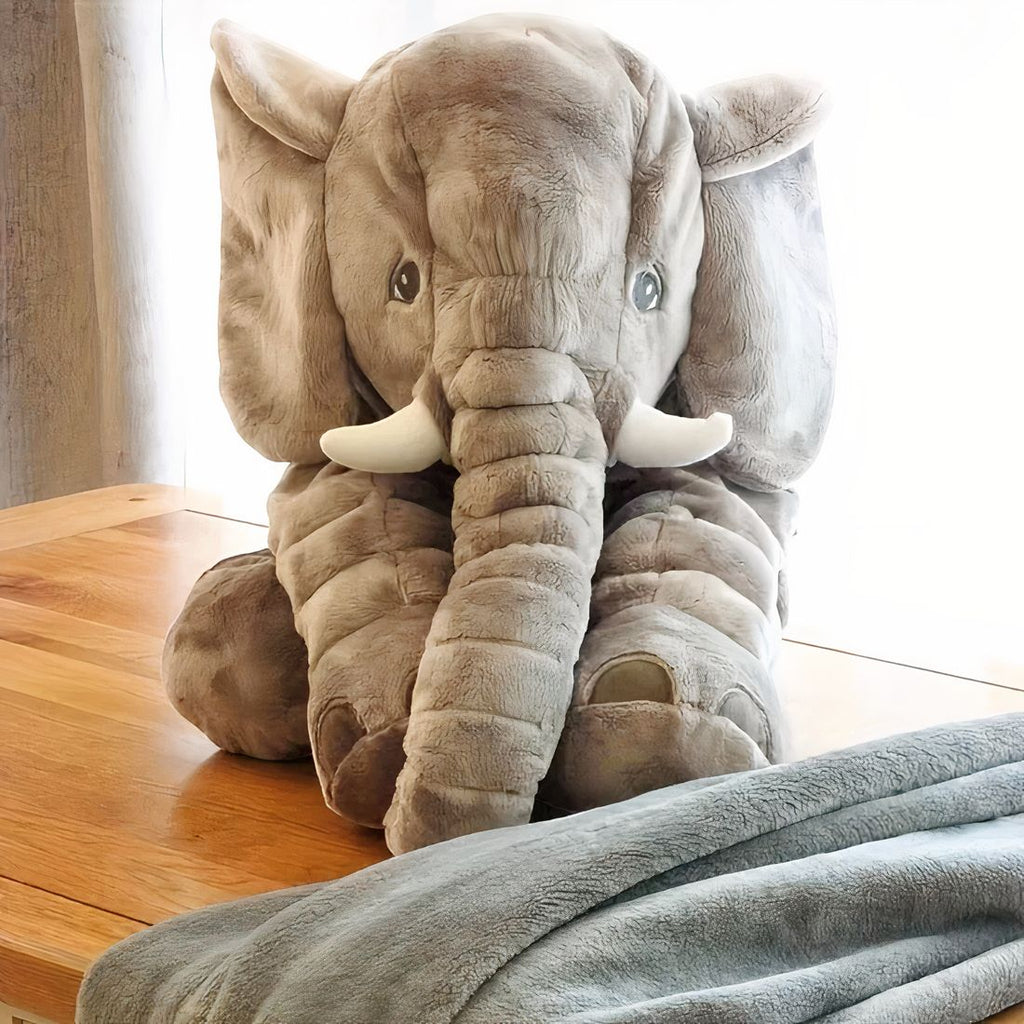 Zachte grijze olifant knuffel 40 cm