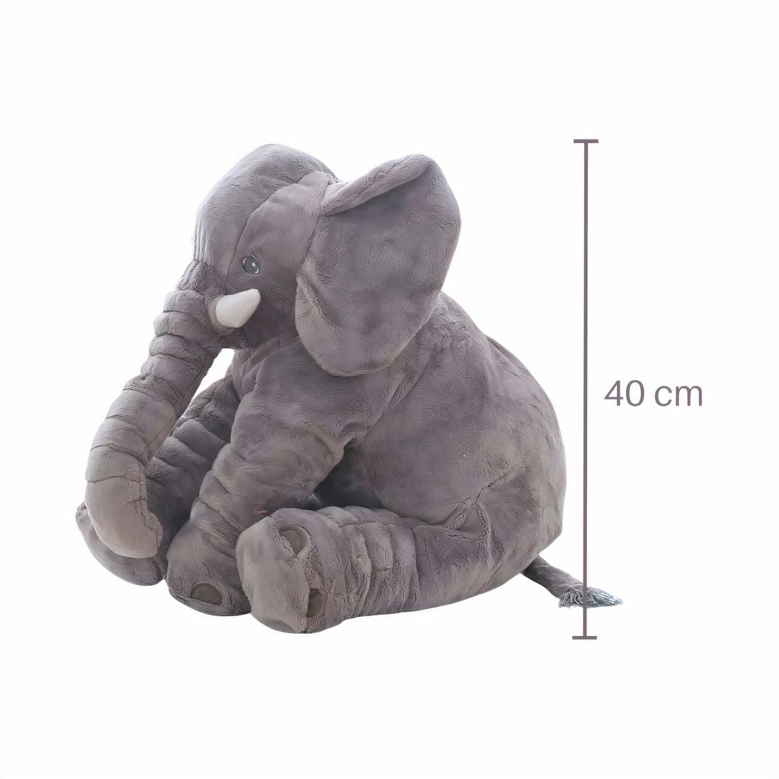 Zachte grijze olifant knuffel 40 cm