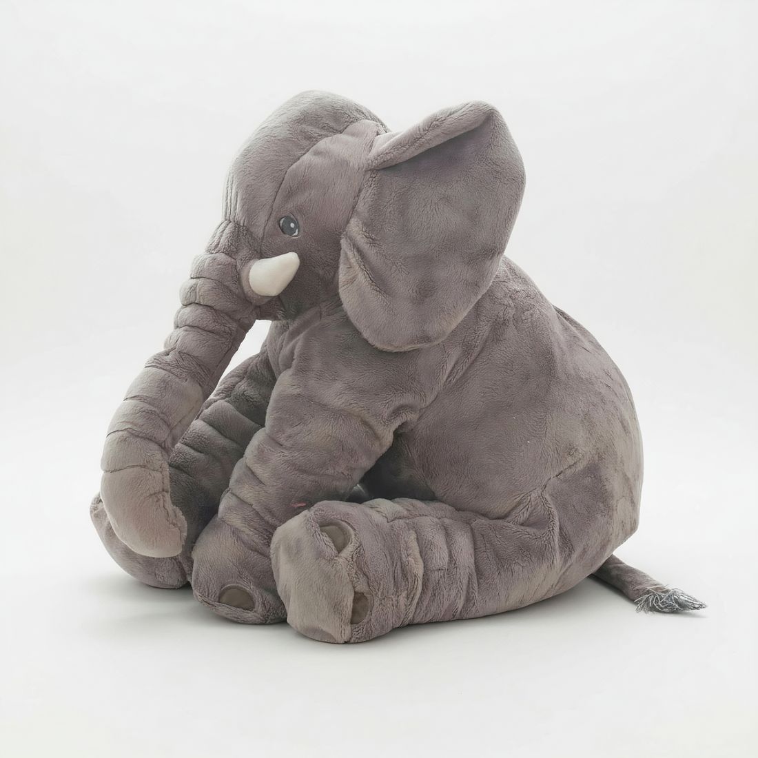 Zachte grijze olifant knuffel 40 cm