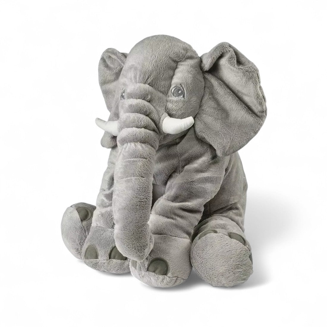 Zachte grijze olifant knuffel 40 cm