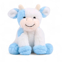 Mooie zachte kleurrijke koe knuffel