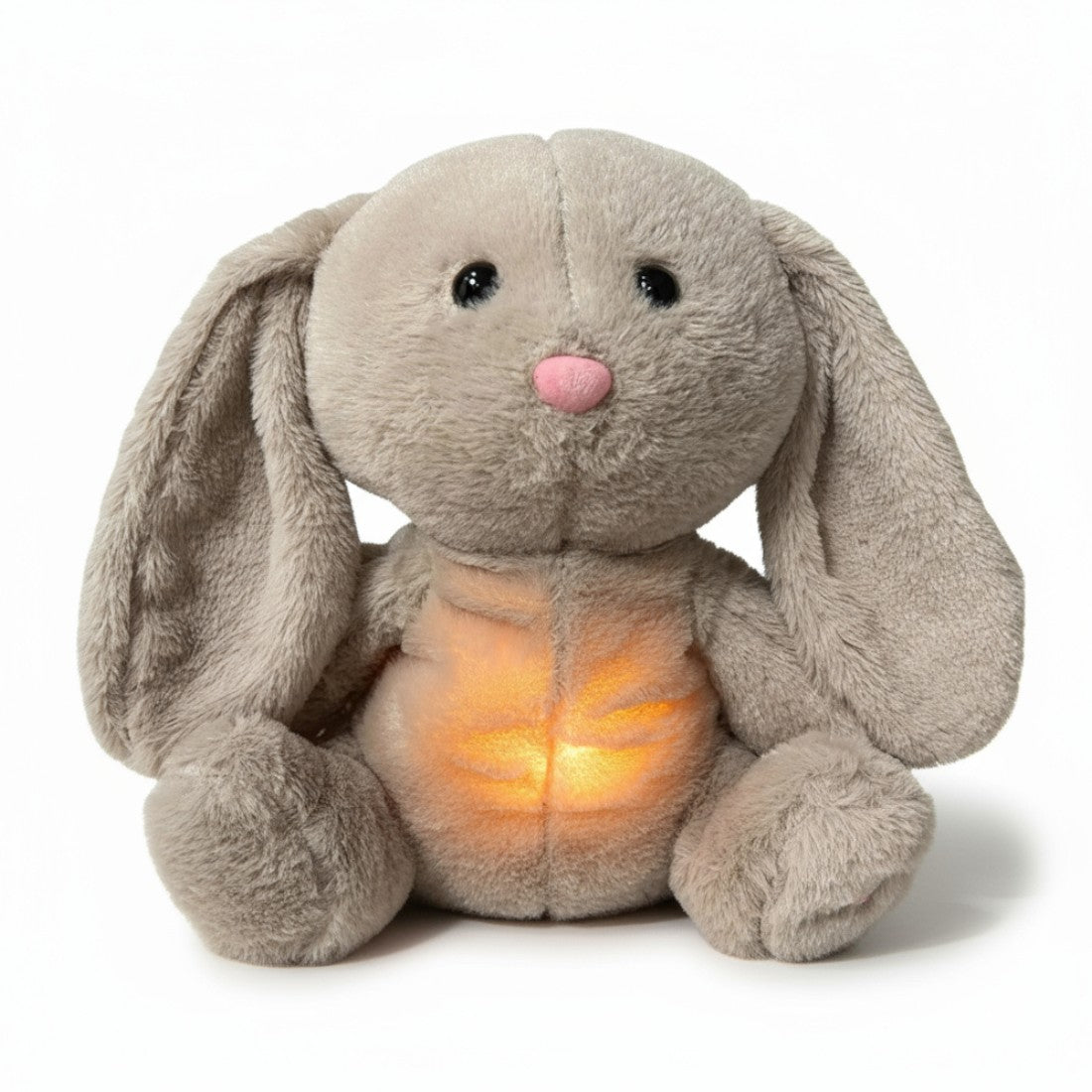 Ontspannende ademende konijn knuffel met nachtlampje