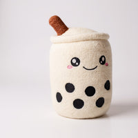 Knusse bubble tea knuffel met textuur