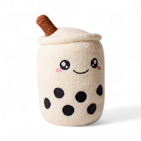 Knusse bubble tea knuffel met textuur