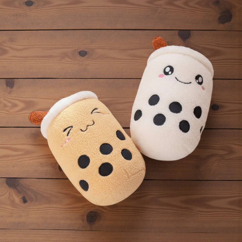 Kawaii bubble tea knuffel karamel