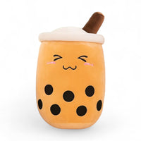 Kawaii bubble tea knuffel brown sugar karamel
