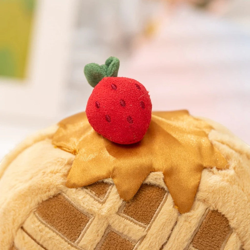 Kawaii ontbijt knuffel lekkere wafel
