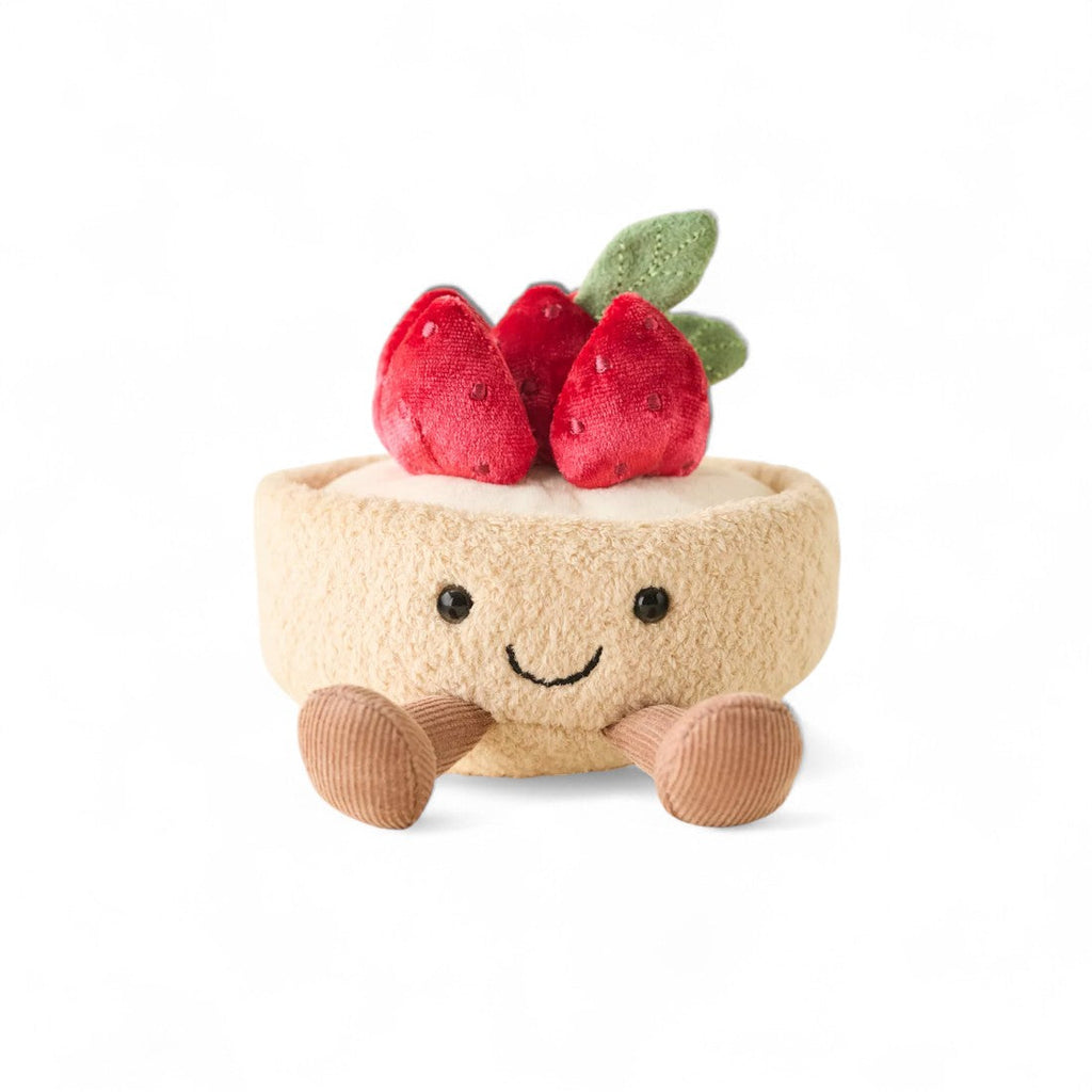 Kawaii knuffel lekkere aardbeientaart