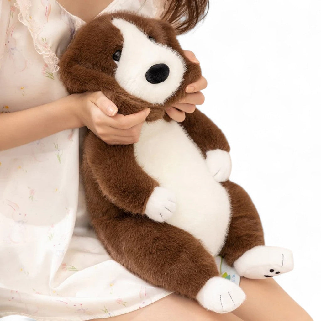 Zachte basset hond knuffel met lange oren