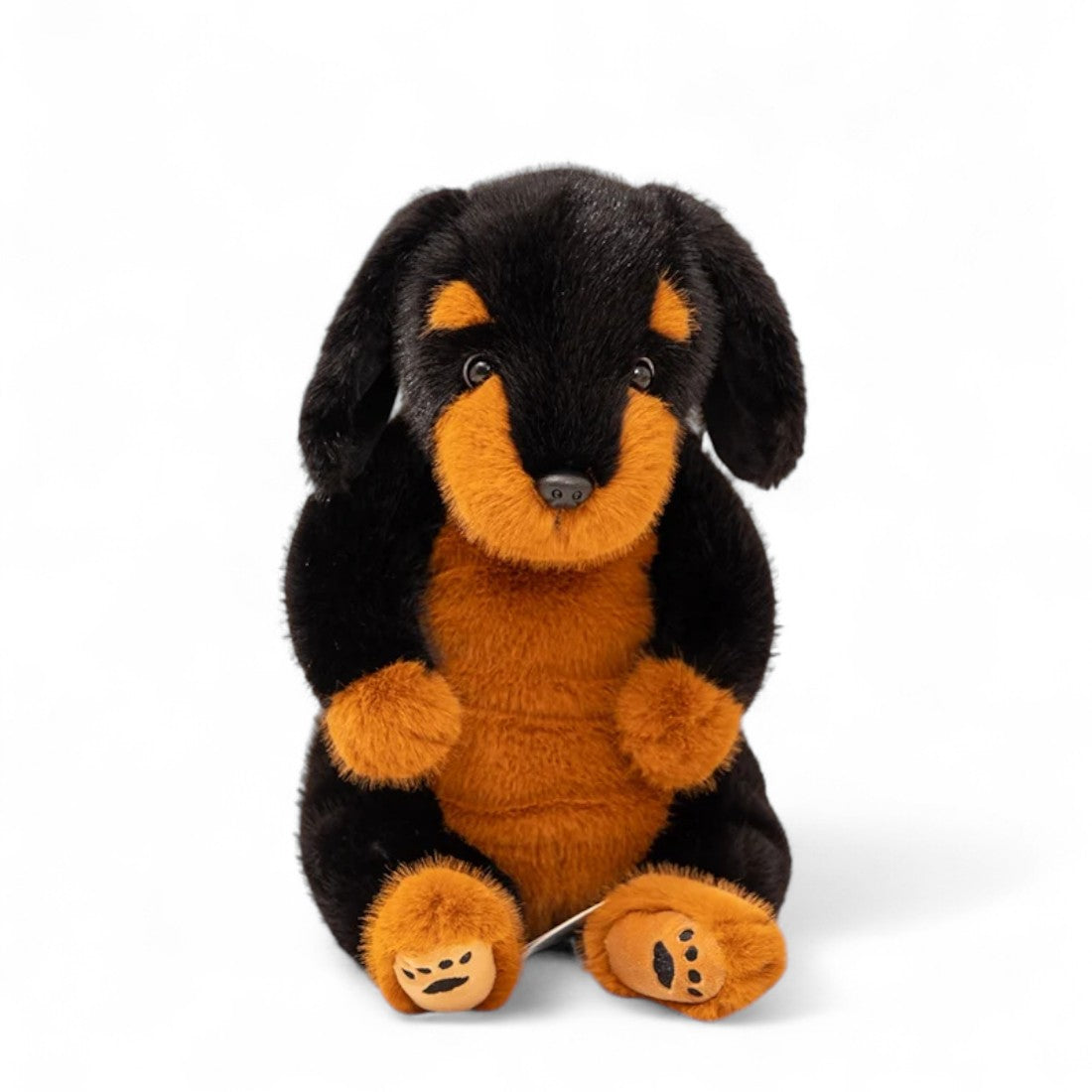 Realistische rottweiler hond knuffel om te knuffelen