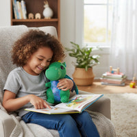 Schattige draak knuffel met magische glans
