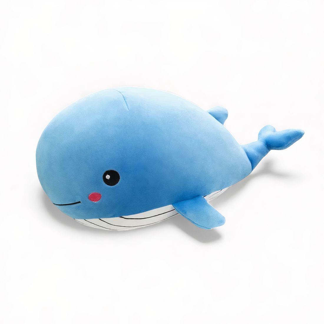 Knuffelige walvis knuffel pastelroze of -blauw