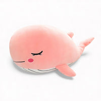 Knuffelige walvis knuffel pastelroze of -blauw