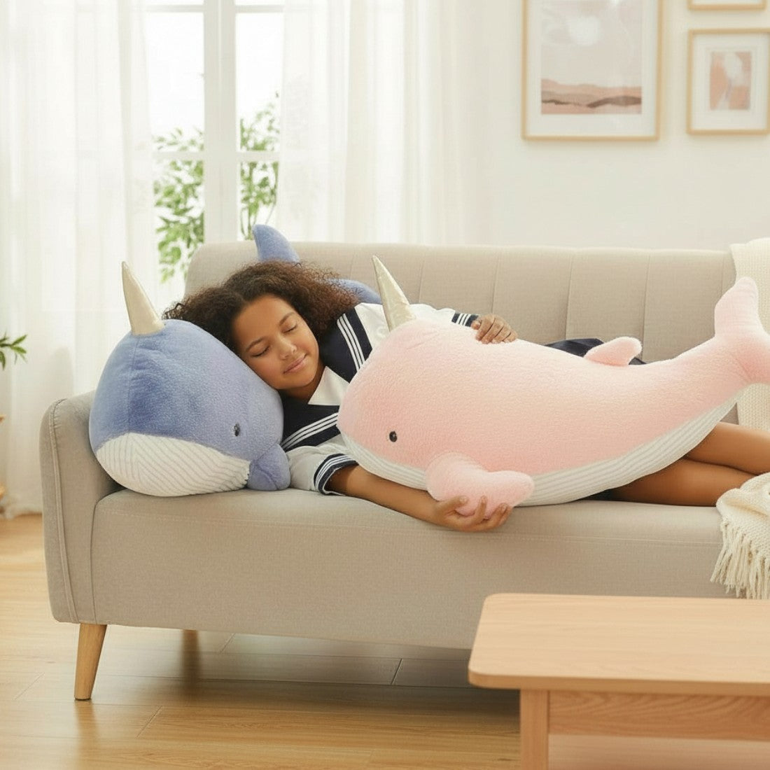 Reusachtige magische walvis knuffel