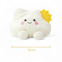Kawaii knuffel wolk en zon