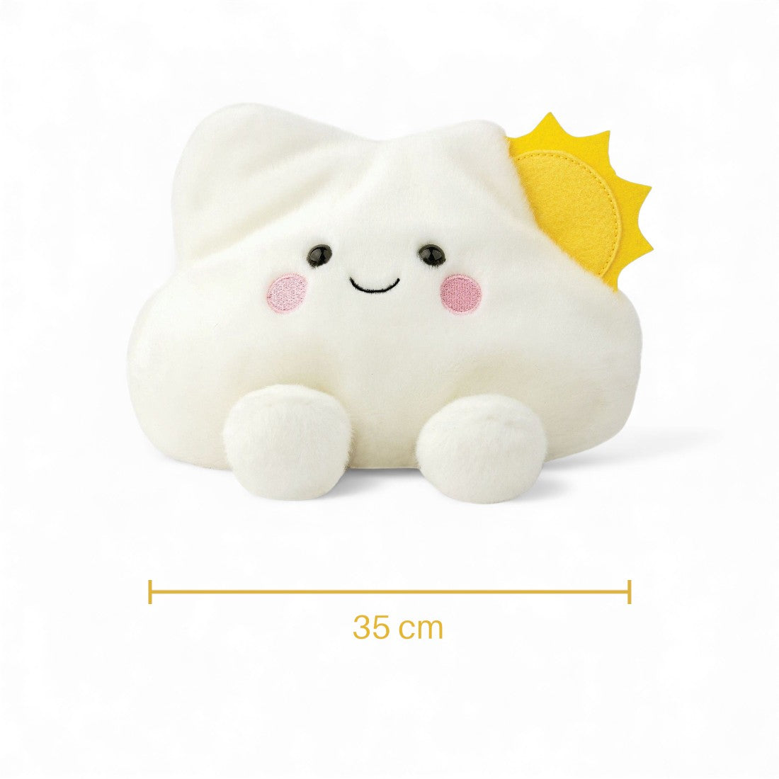 Kawaii knuffel wolk en zon