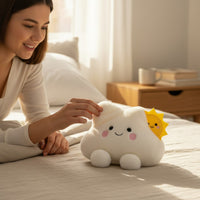 Kawaii knuffel wolk en zon