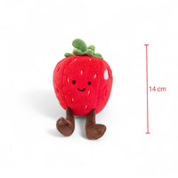 Kawaii fruit knuffel schattige aardbei