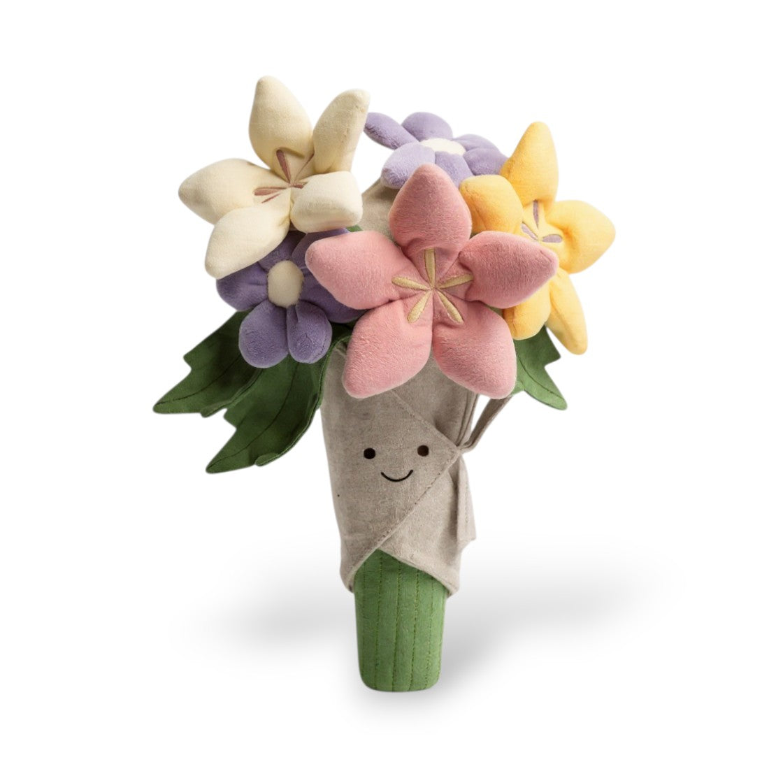 Kawaii knuffel boeket veelkleurige bloemen