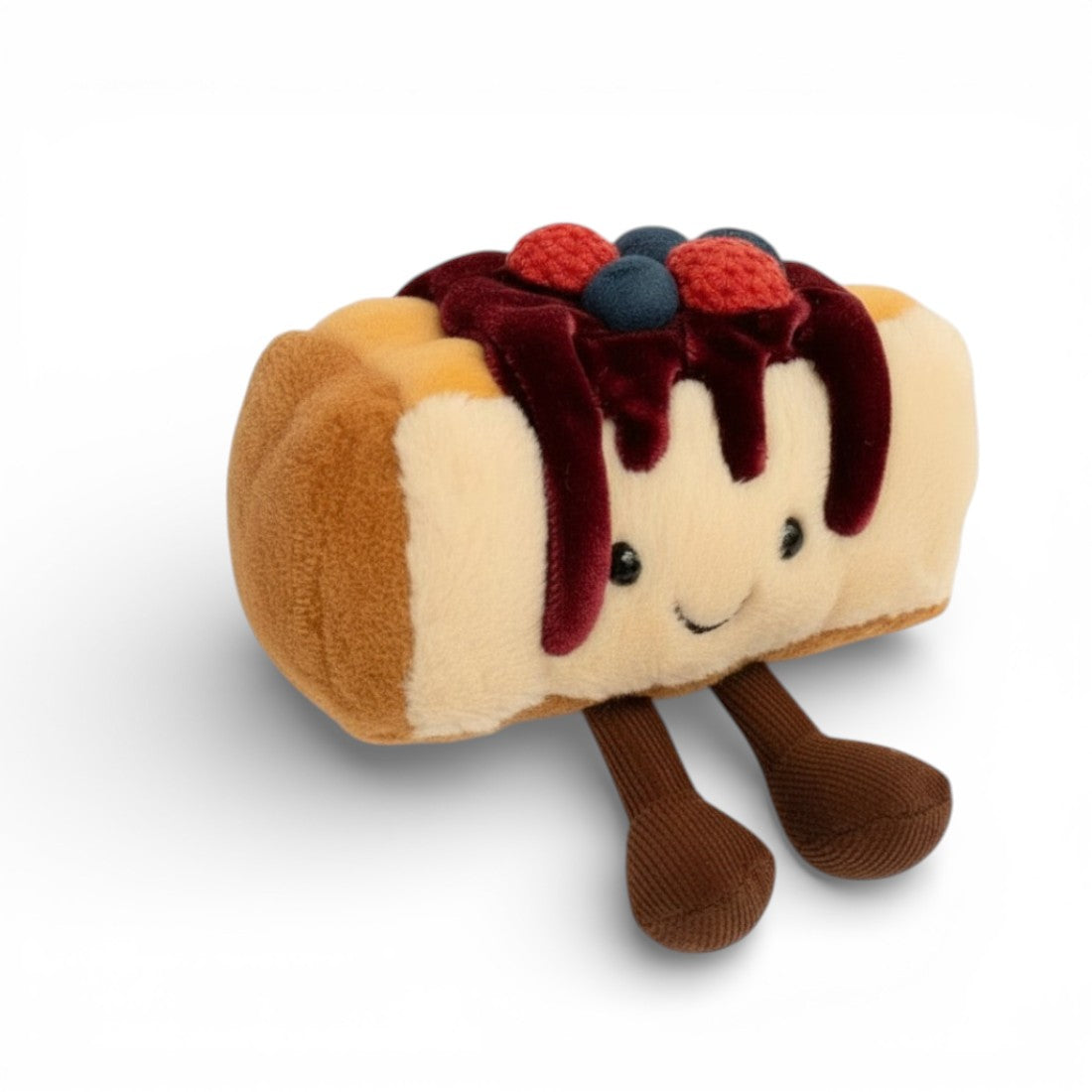 Kawaii cheesecake knuffel bosbes framboos
