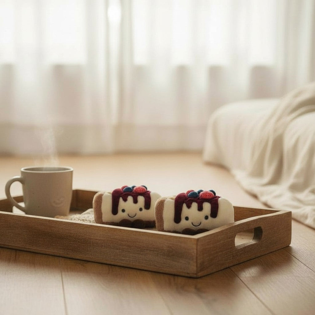 Kawaii cheesecake knuffel bosbes framboos
