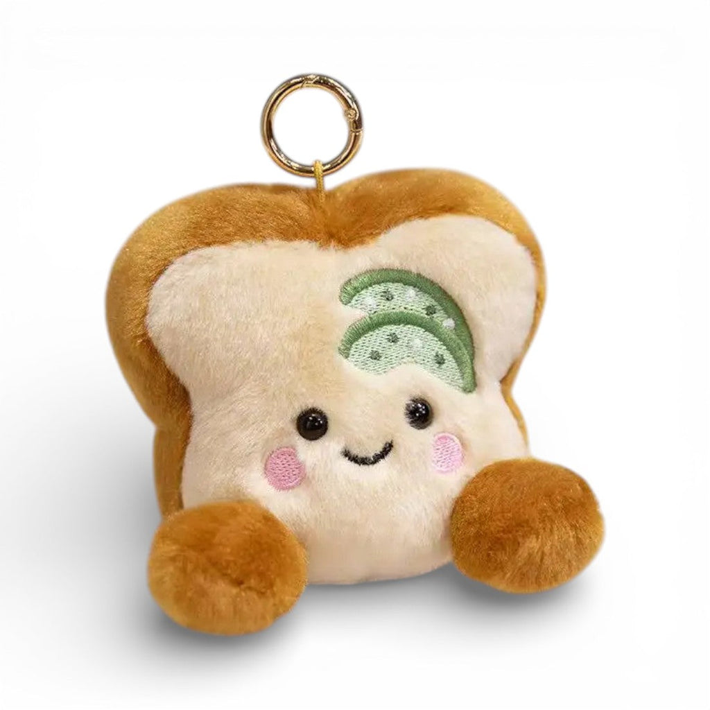 Kawaii toast sleutelhanger knuffel