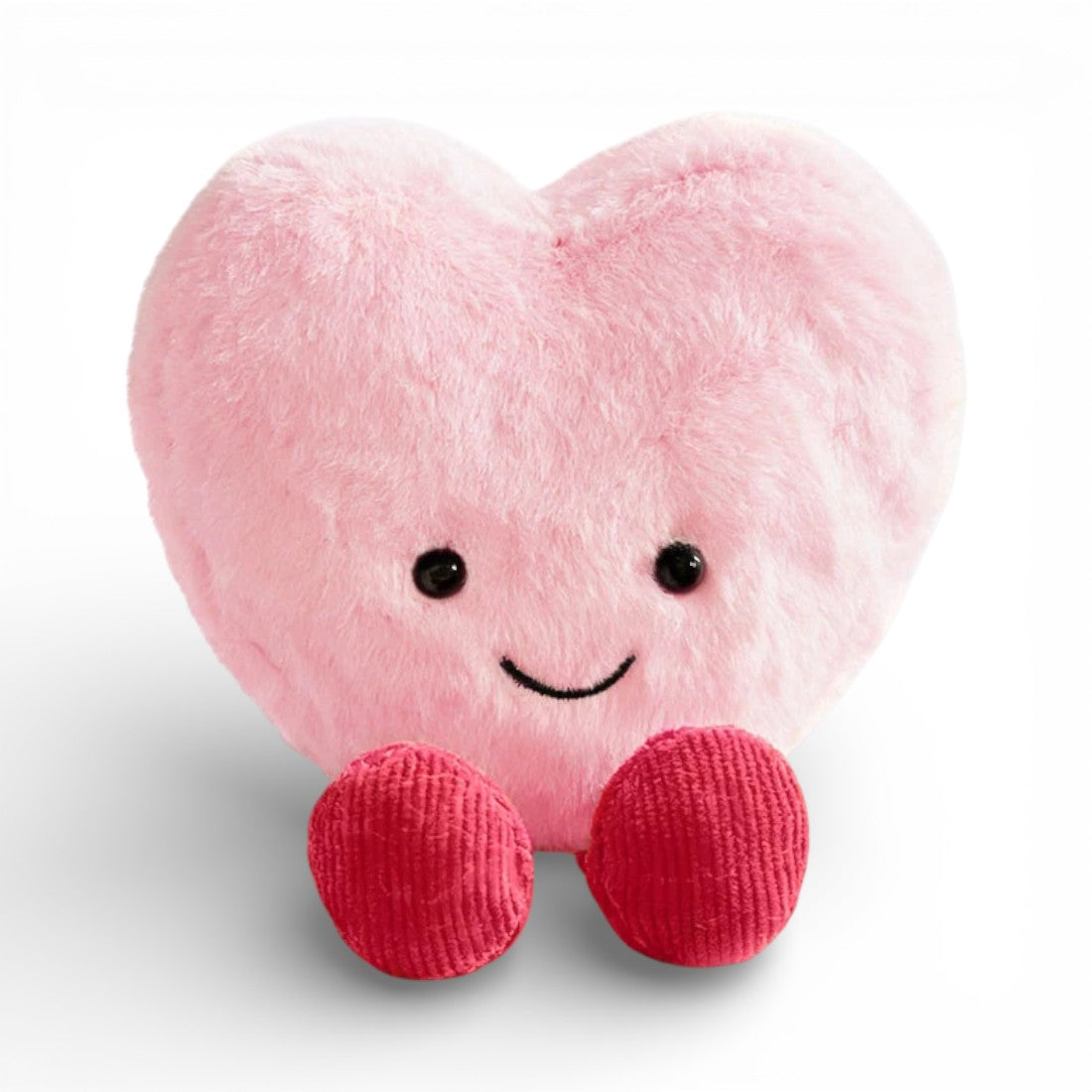Roze hartje knuffel liefde 10 cm Valentijnsdag