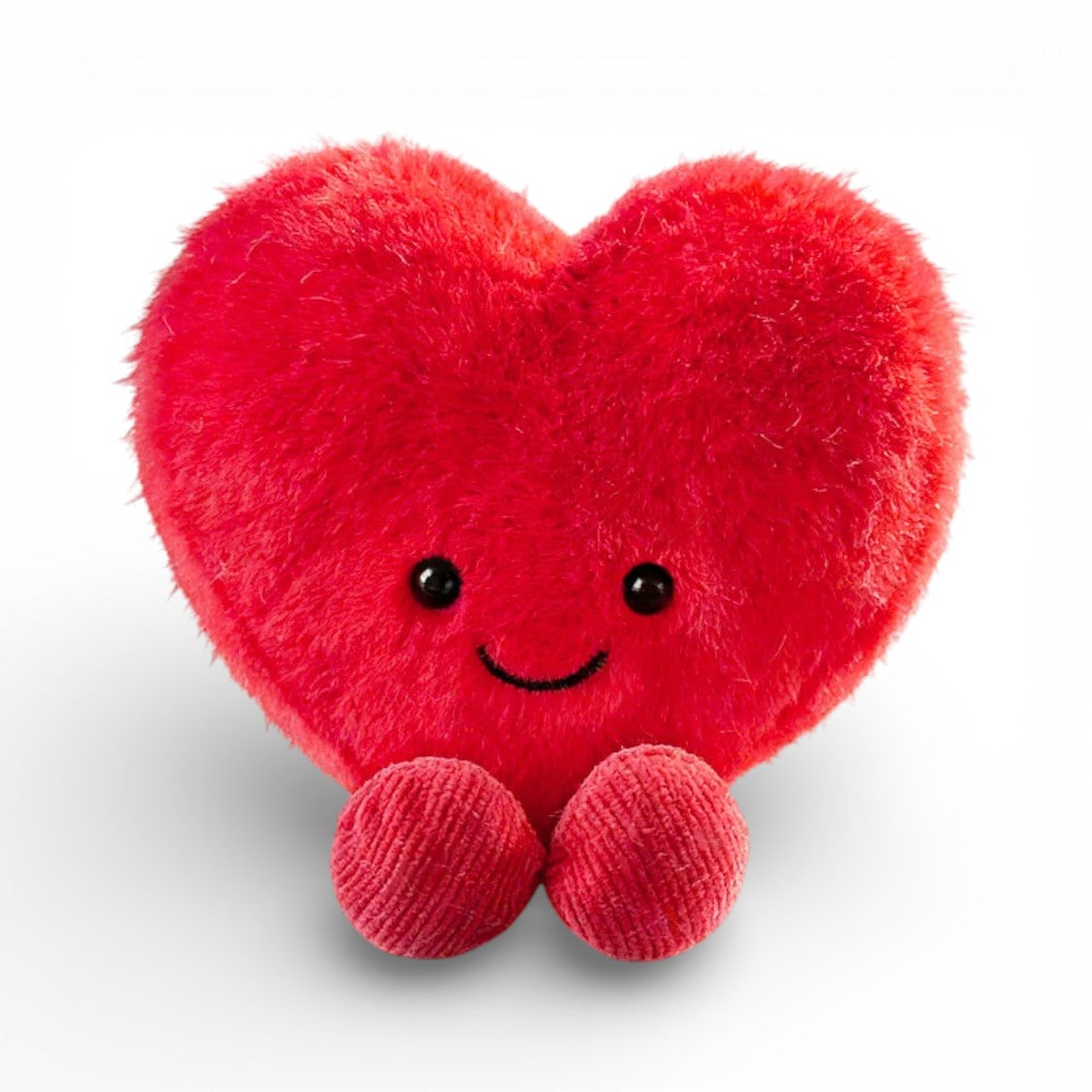 Roze hartje knuffel liefde 10 cm Valentijnsdag