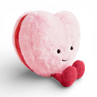 Roze hartje knuffel liefde 10 cm Valentijnsdag