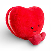 Roze hartje knuffel liefde 10 cm Valentijnsdag