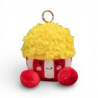 Kawaii popcorn sleutelhanger knuffel