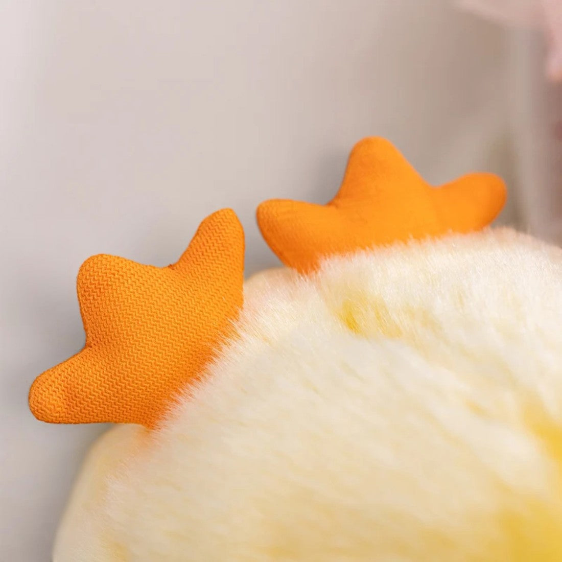 Realistische superzachte gele kuiken knuffel