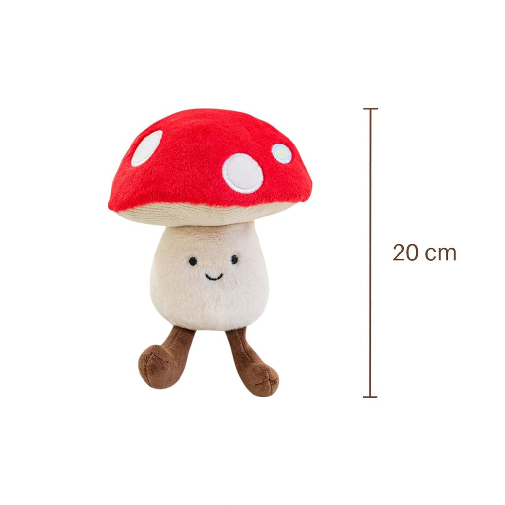 Kawaii groente knuffel charmante paddenstoel