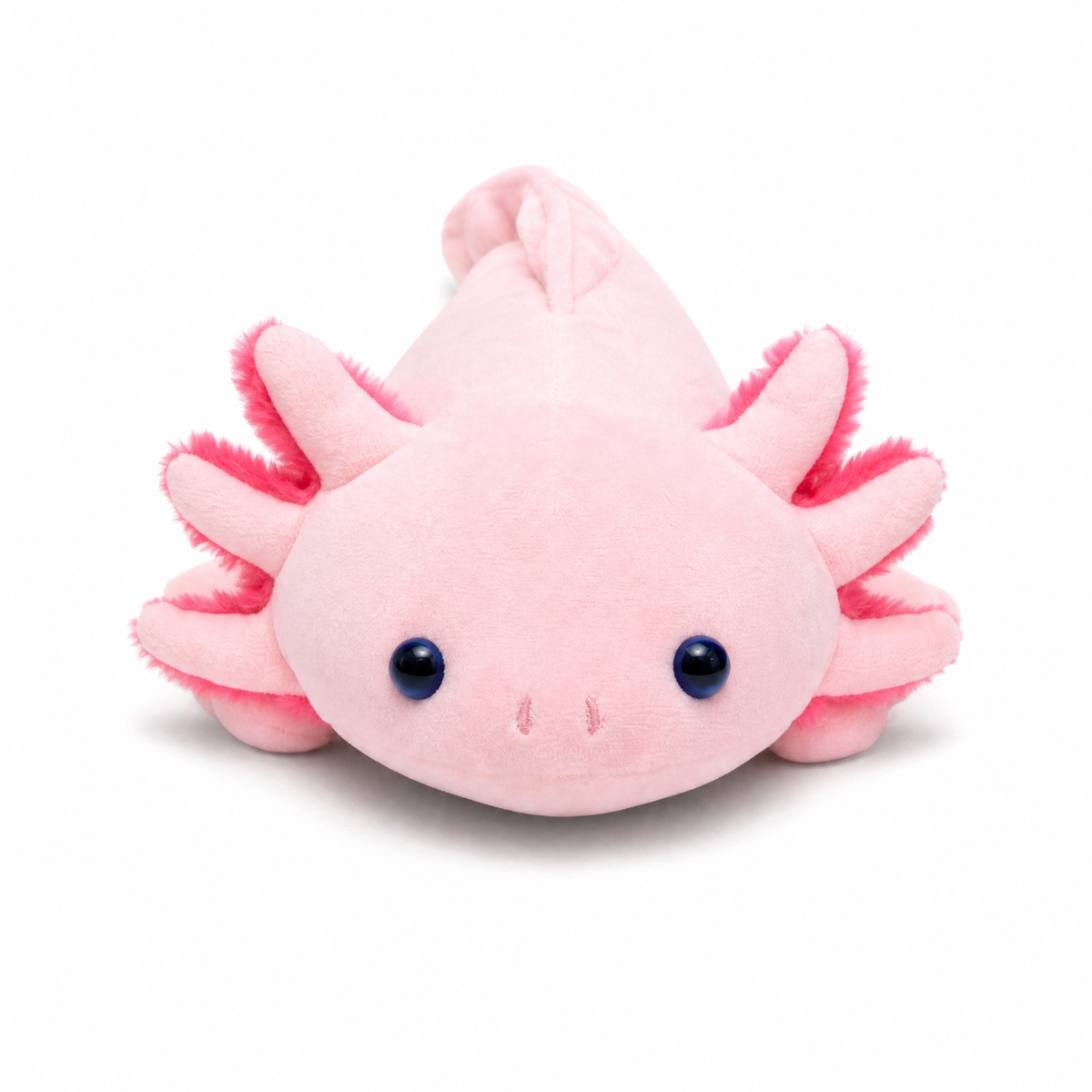 Roze axolotl knuffelkussen