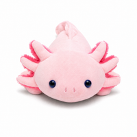 Roze axolotl knuffelkussen