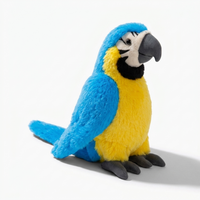 Blauw-gele ara papegaai knuffel