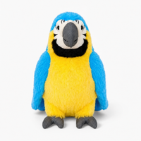 Blauw-gele ara papegaai knuffel