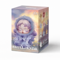 Blind box knuffel Skullpanda bloementhema