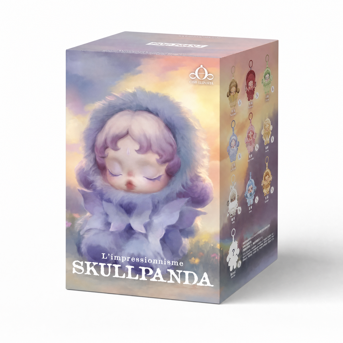 Blind box knuffel Skullpanda bloementhema