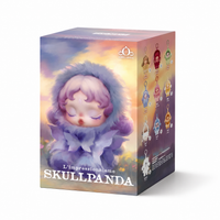 Blind box knuffel Skullpanda bloementhema