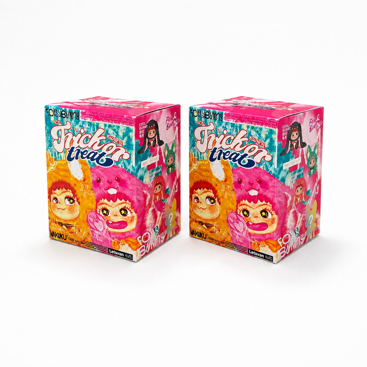 Blind box knuffel Wakuku Fox & Bunny